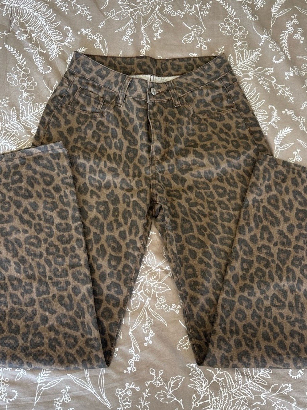 Leopard Print Women’s Jeans - Size 26